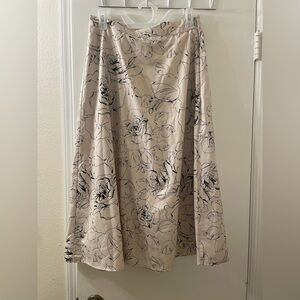 Dazy XL midi floral skirt